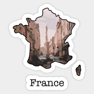 Map of France Sticker